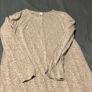 Long sleeve jersey swing dress